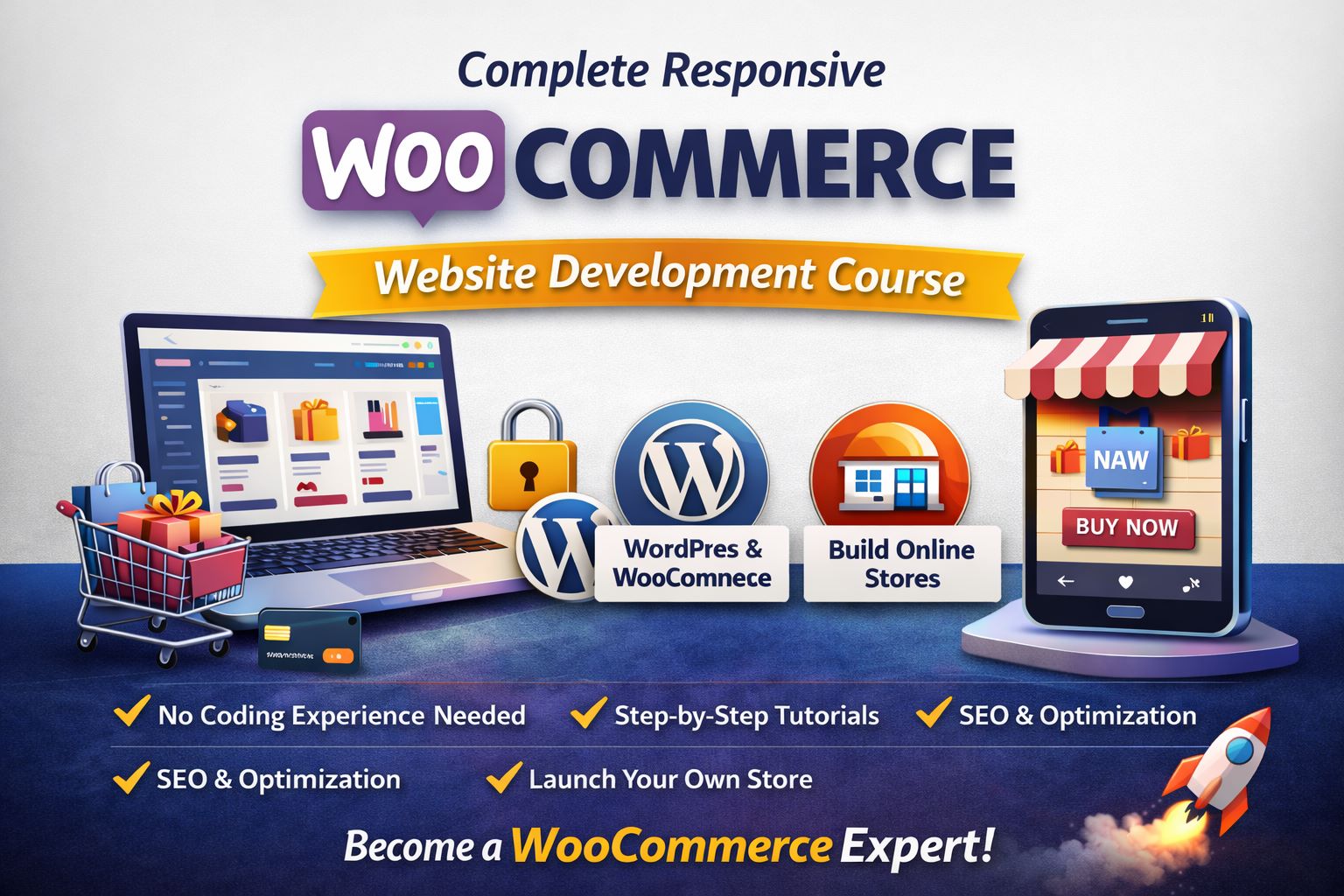 Complete Responsive Woocommerce Website Development Course