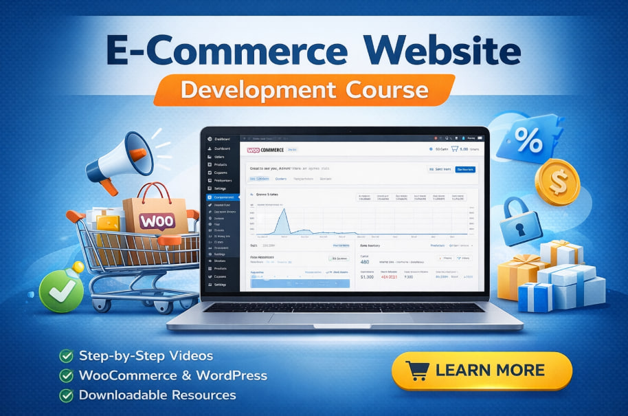 Complete Responsive E-Commerce Website Development Course